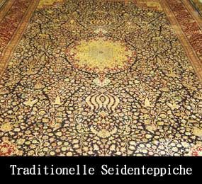 Traditionelle Seidenteppiche